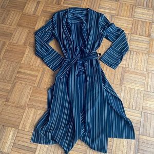 Zara basic striped duster vest